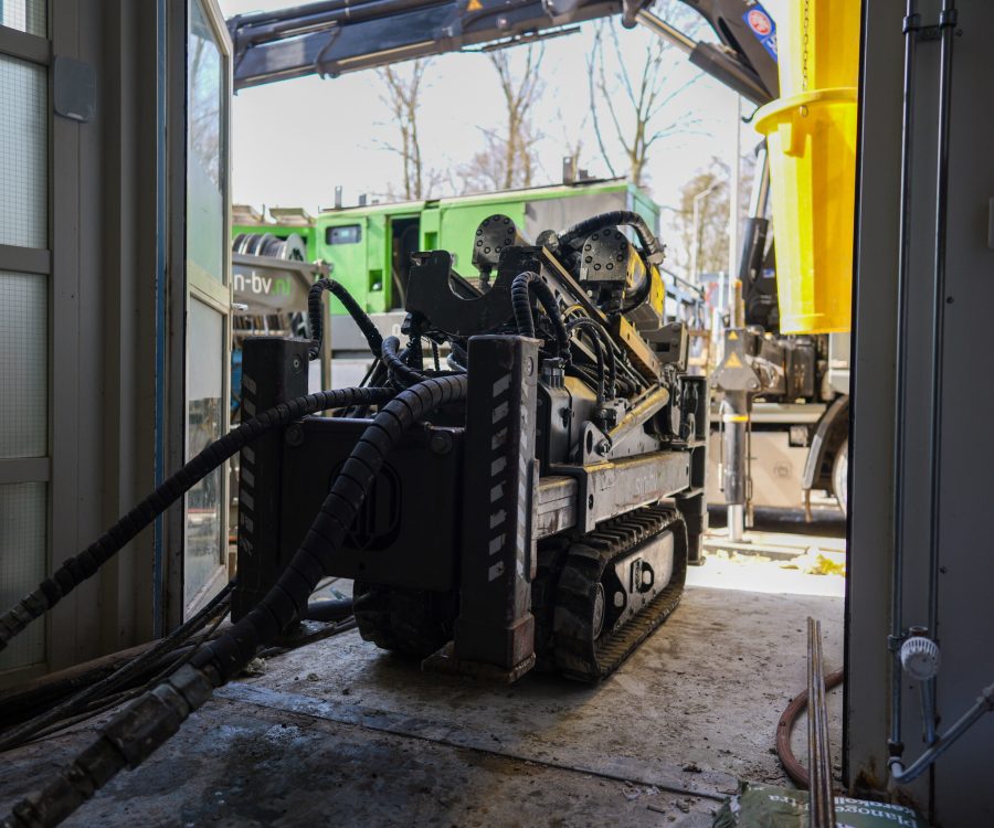 Schroef injectie stelling naar binnen rijden Schroef injectie stelling naar binnen rijden
